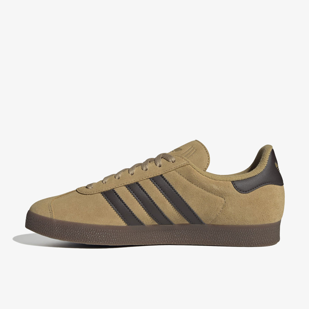 Adidas Gazelle Golden Beige Dark Brown Gold Metallic Jr6287