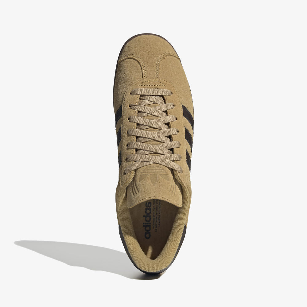 Adidas Gazelle Golden Beige Dark Brown Gold Metallic Jr6287
