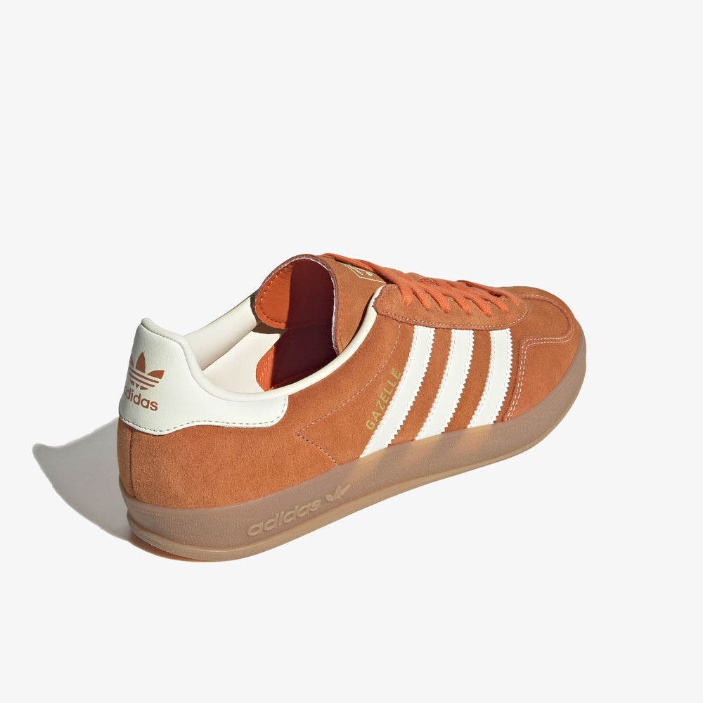 Adidas Gazelle Indoor Orange Off White Gold Metallic Jq8392
