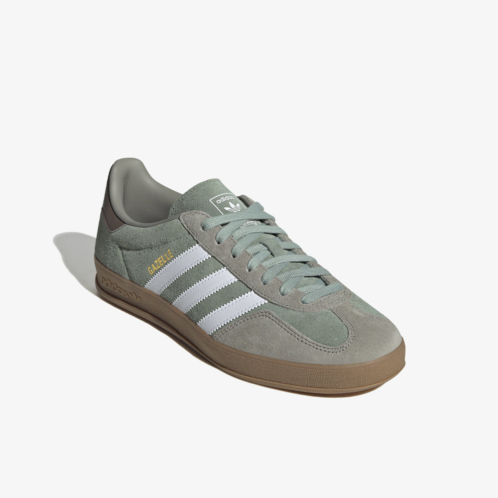 Adidas Gazelle Indoor Silver Pebble Silver Green Cloud White Ji3526