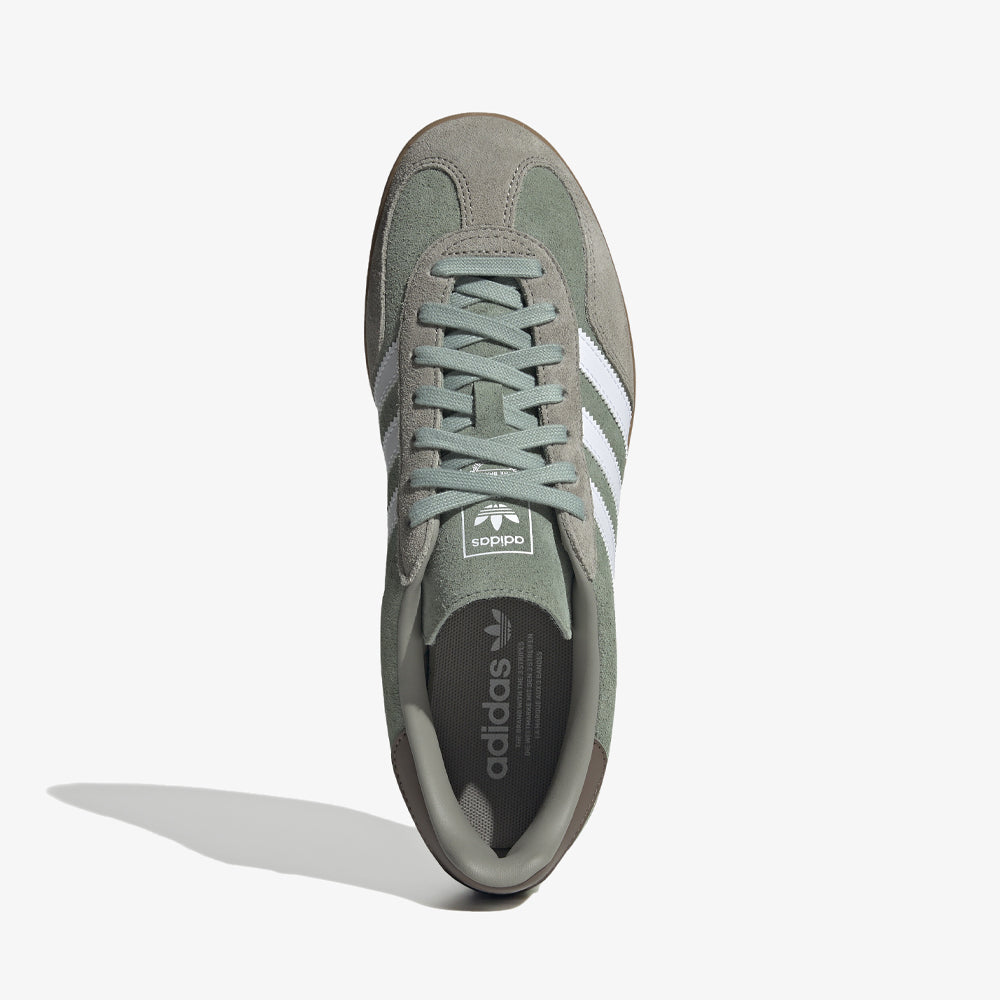 Adidas Gazelle Indoor Silver Pebble Silver Green Cloud White Ji3526