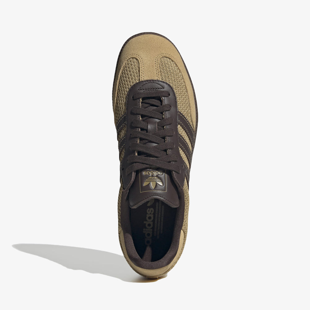 Adidas Samba Og Golden Beige Dark Brown Gum Jr0884