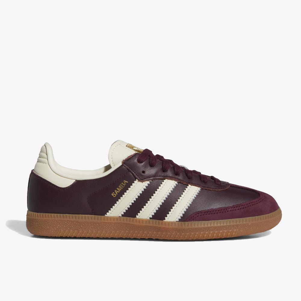 Adidas Samba Og W Maroon Cream White Gold Metallic Id0477