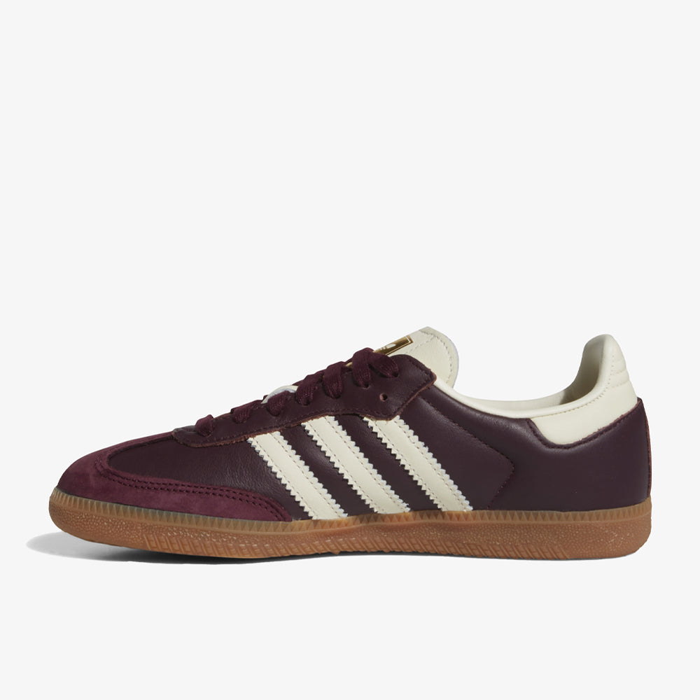 Adidas Samba Og W Maroon Cream White Gold Metallic Id0477