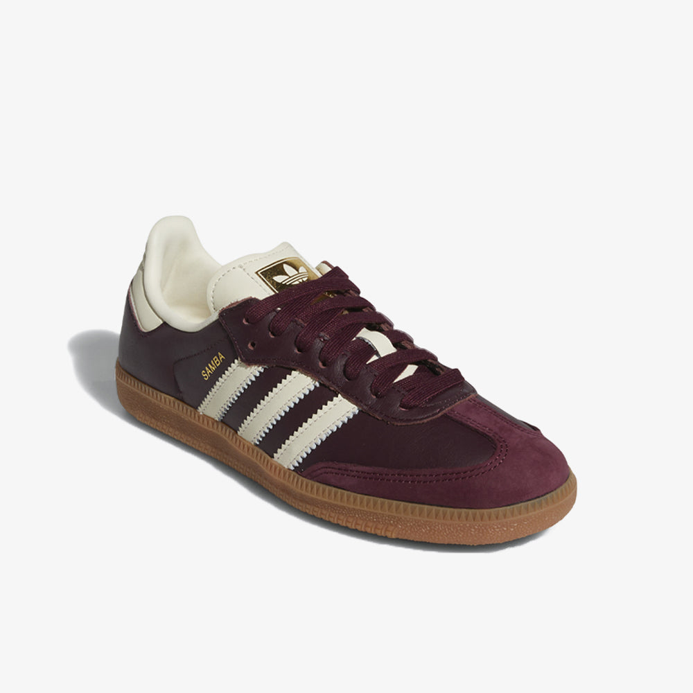 Adidas Samba Og W Maroon Cream White Gold Metallic Id0477