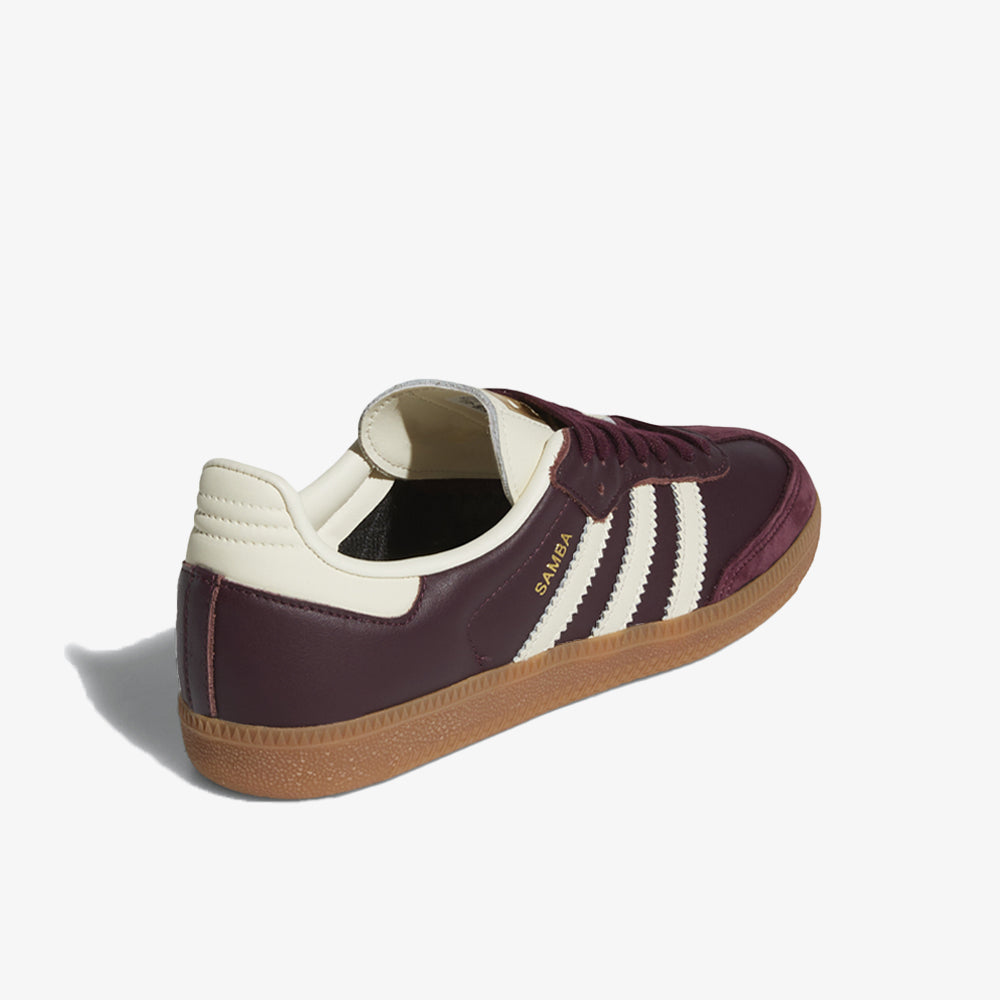 Adidas Samba Og W Maroon Cream White Gold Metallic Id0477