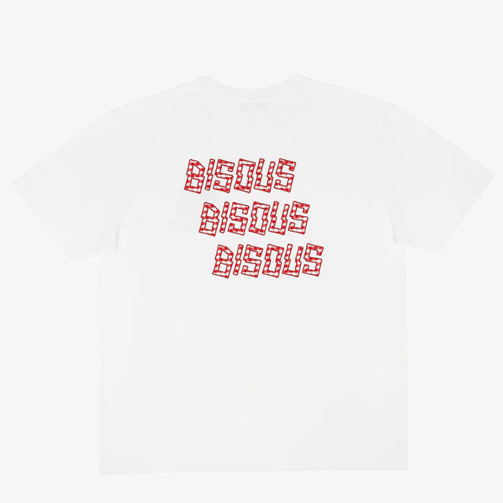 Bisous Skateboards Tshirt Bisous X3 Vichy White
