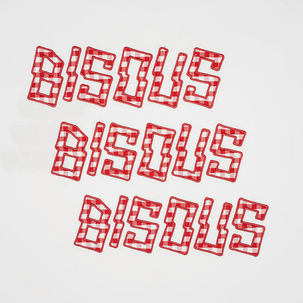 Bisous Skateboards Tshirt Bisous X3 Vichy White