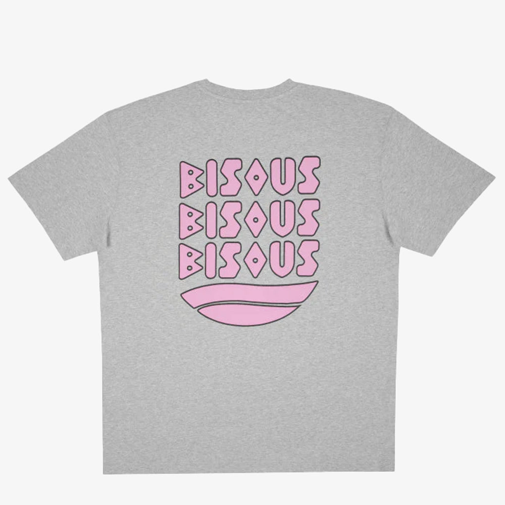 Bisous Skateboards Tshirt Cap D'agde Sport Grey