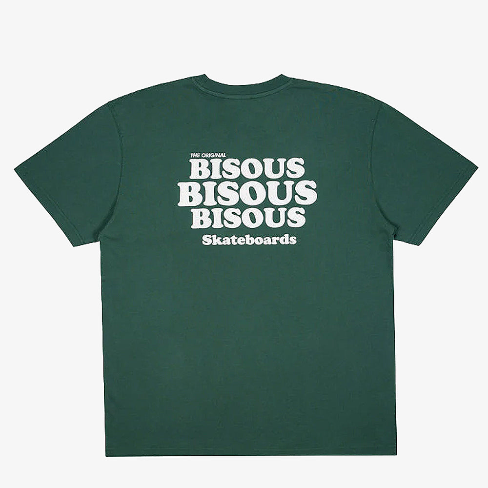 Bisous Skateboards Tshirt Grease Forest Green