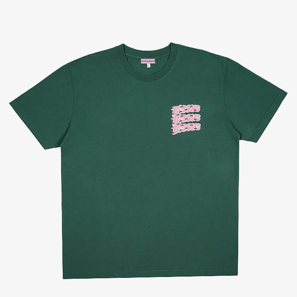 Bisous Skateboards Tshirt Pablo Forest Green