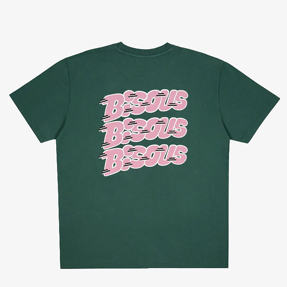Bisous Skateboards Tshirt Pablo Forest Green
