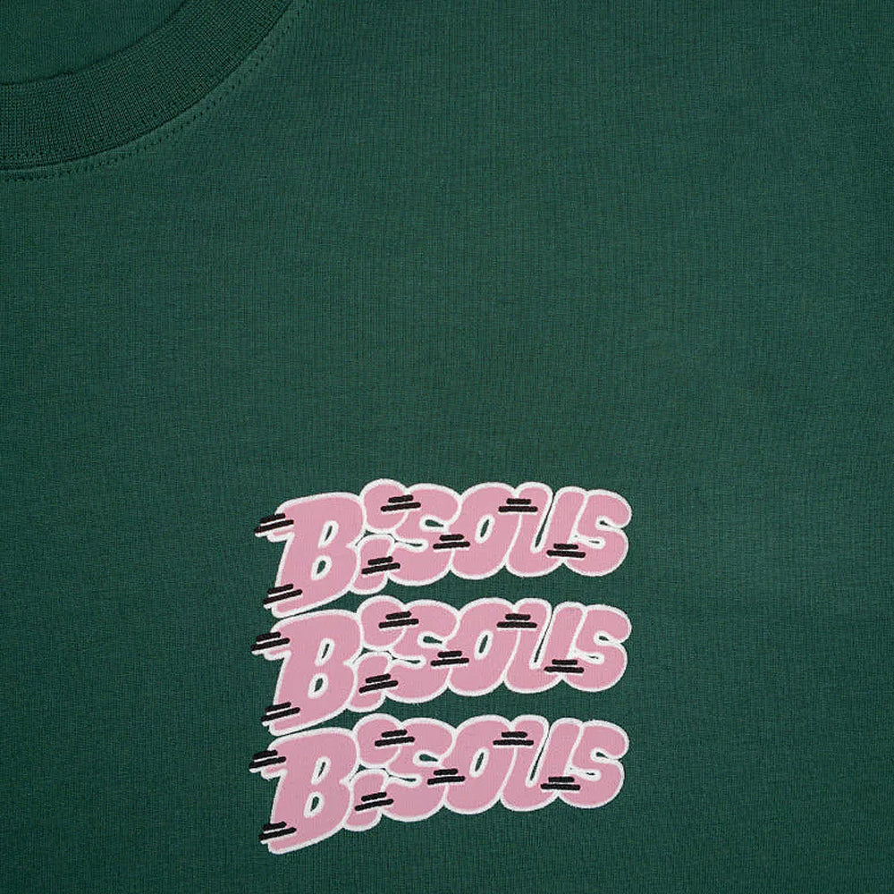 Bisous Skateboards Tshirt Pablo Forest Green