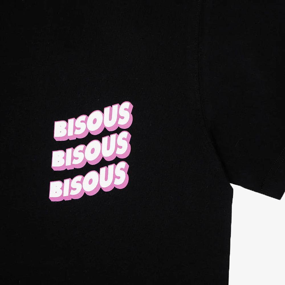 Bisous Skateboards Tshirt Sonics Black