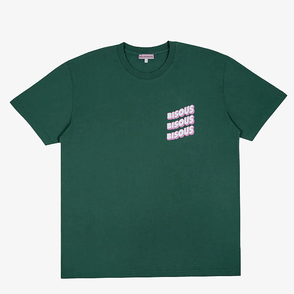 Bisous Skateboards Tshirt Sonics Forest Green