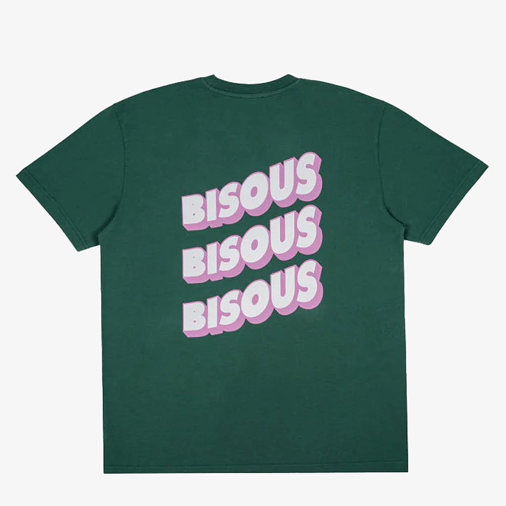 Bisous Skateboards Tshirt Sonics Forest Green