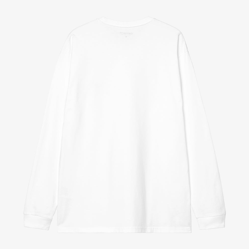 Carhartt Wip L/S Chase Tshirt White Gold I026392-00r-xx