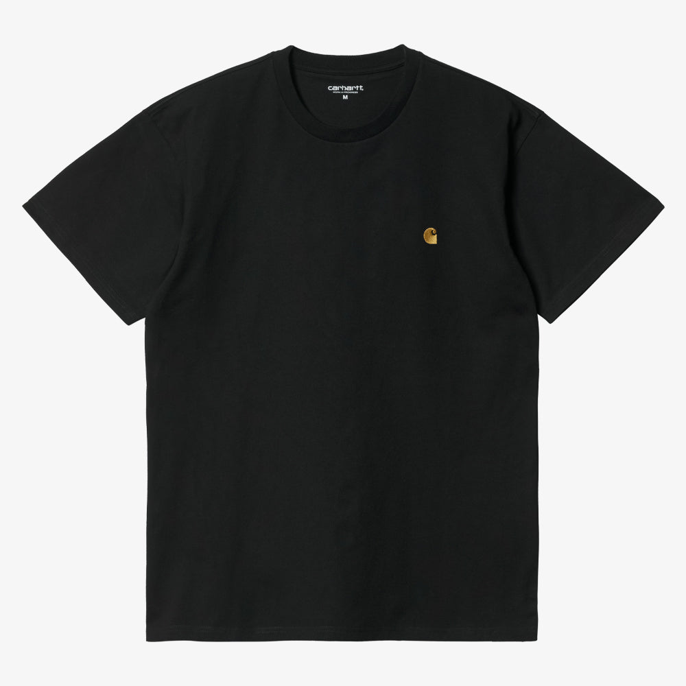 Carhartt Wip S/S Chase Tshirt Logo Or Black Gold I026391-00f-xx