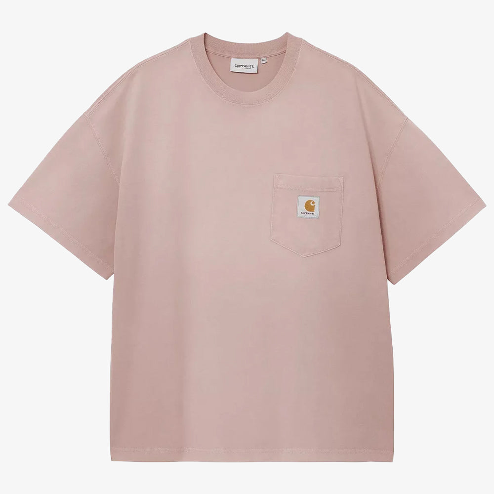 Carhartt Wip S/S Hudson Pocket Tshirt Dalphine Chalk Wash I035140-1xf-5f