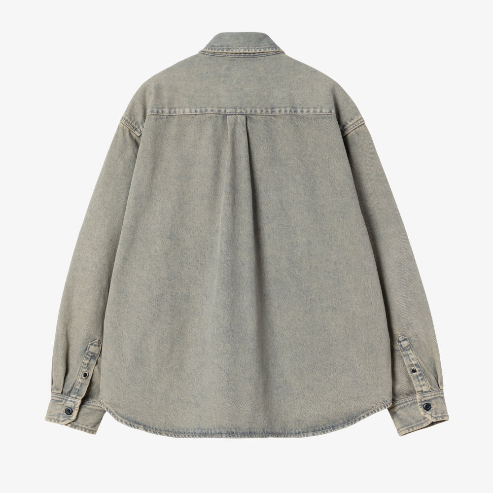 Carhartt Wip Tigan Shirt Jacket Blue Leather I035821-3fu-gd