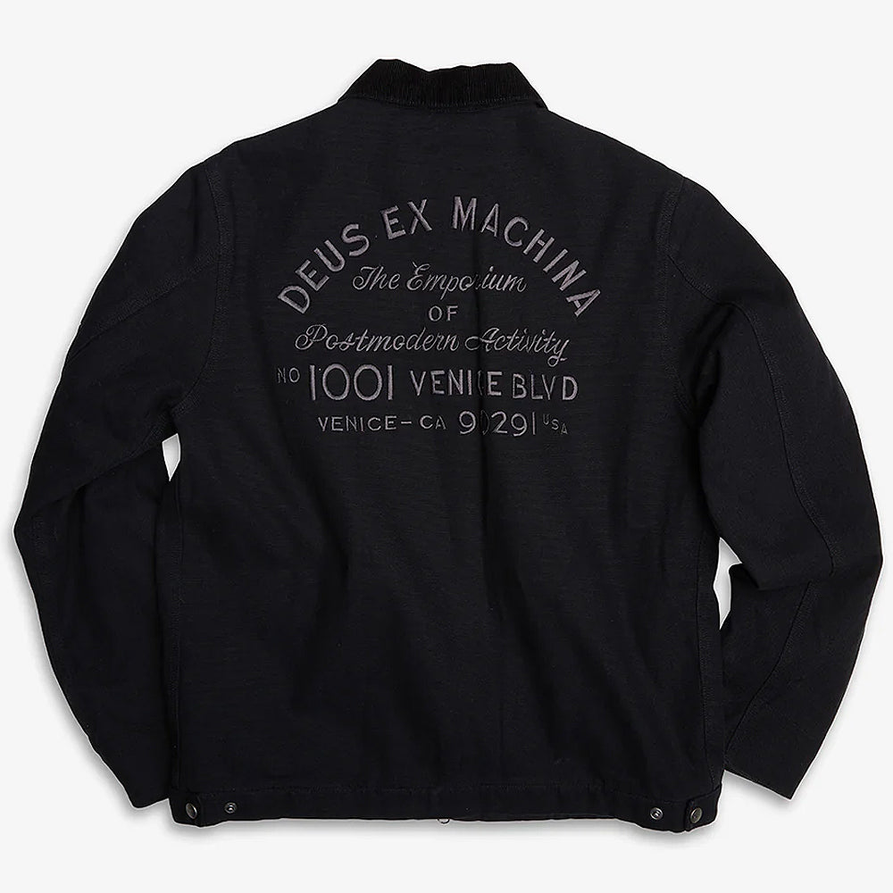 Deus Ex Machina Address Workwear Jacket Black Dmf86343-blk
