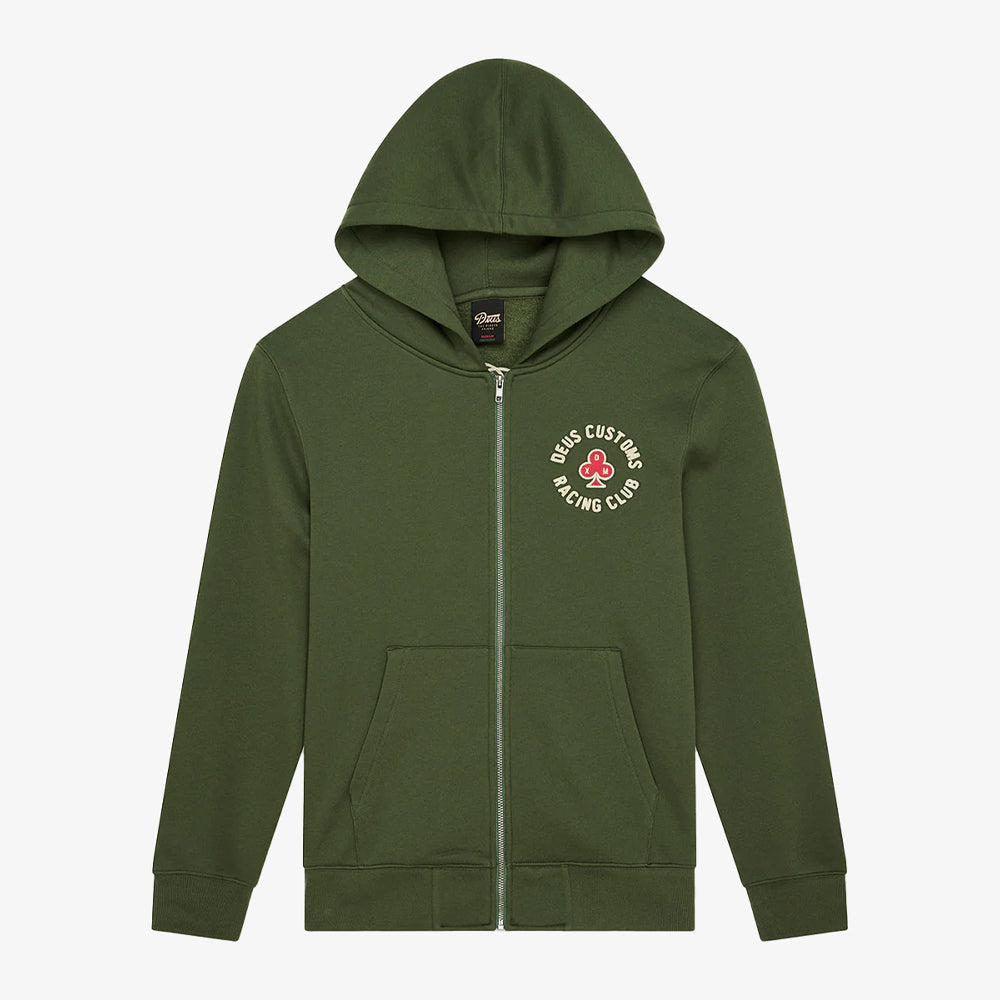 Deus Ex Machina Basto Zip Hoodie Cypress Green Dmf258293-cyp