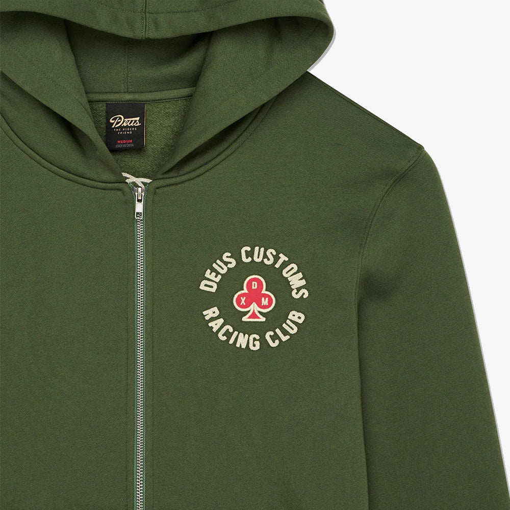 Deus Ex Machina Basto Zip Hoodie Cypress Green Dmf258293-cyp