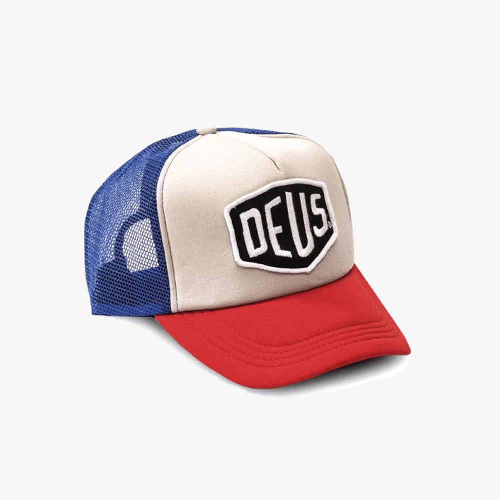 Deus Ex Machina Baylands Trucker Blue Red Dms07875-red