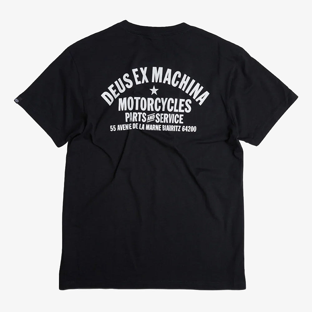 Deus Ex Machina Biarritz Adress T-shirt Black Dmw41808z-blk