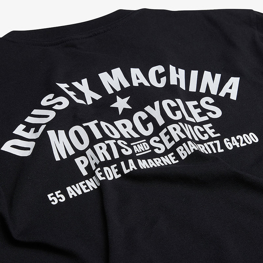 Deus Ex Machina Biarritz Adress T-shirt Black Dmw41808z-blk