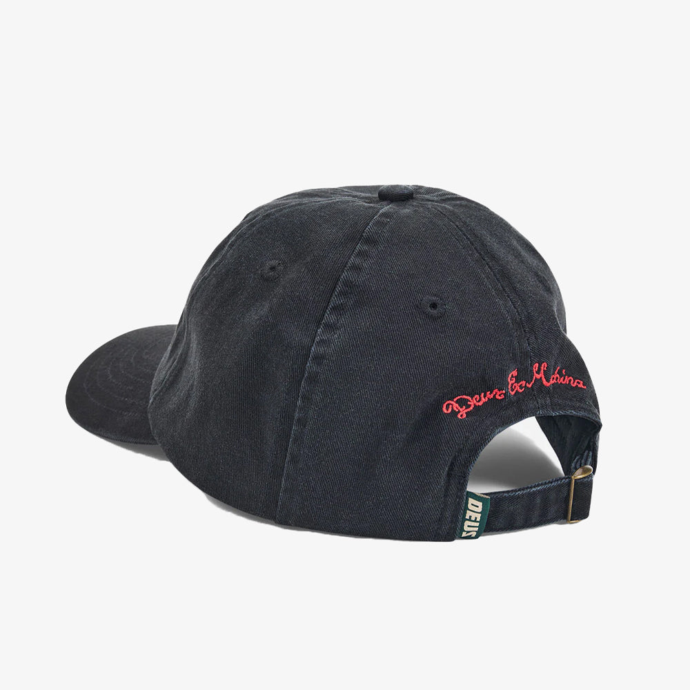 Deus Ex Machina Deep Cut Dad Cap Black Dmf257431-blk