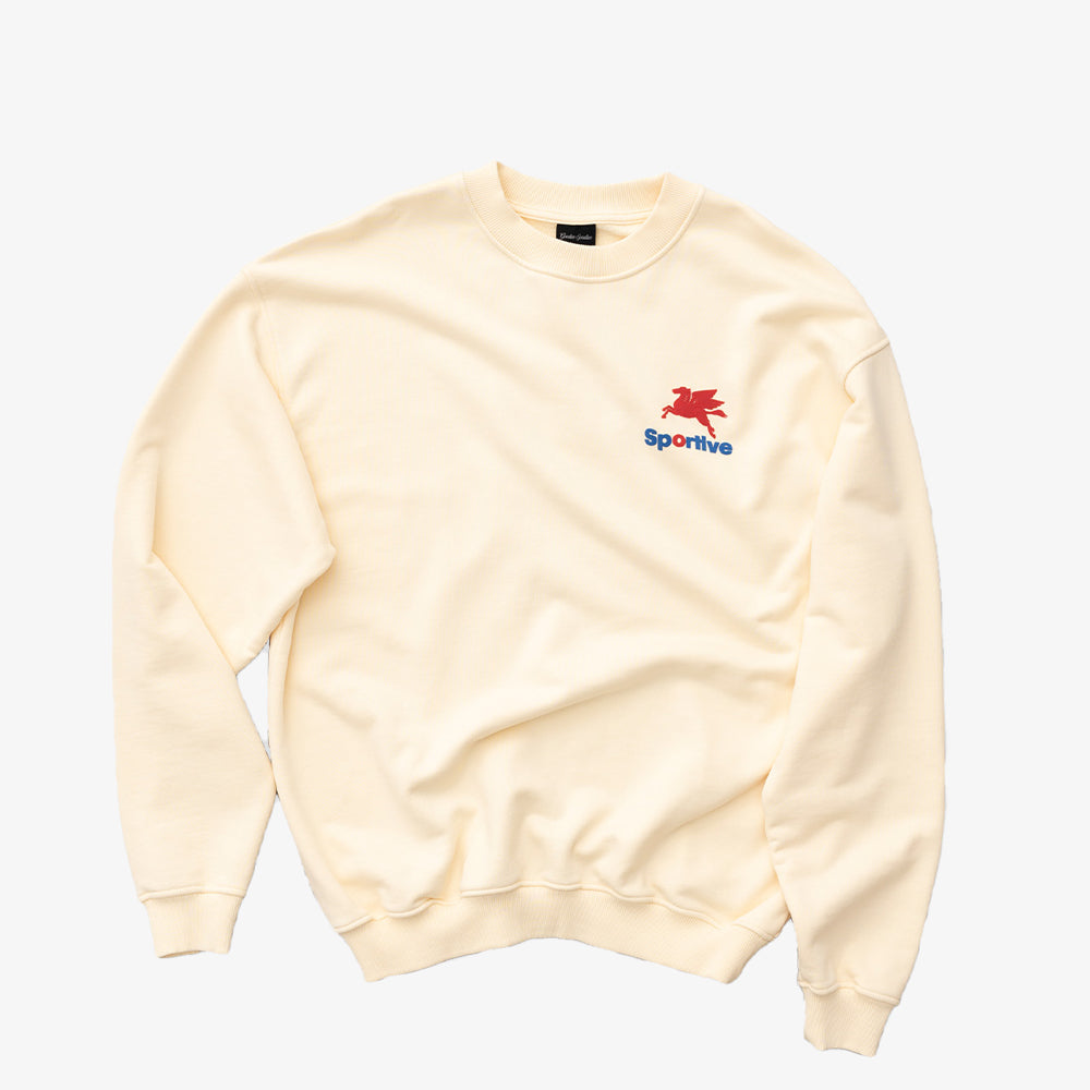 Goodies Sportive 550g Premium Crewneck Ecru/Bleu/Rouge