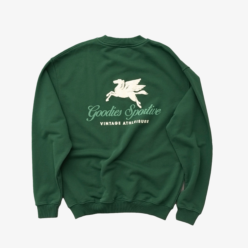 Goodies Sportive 550g Premium Crewneck Green Pgc25-green