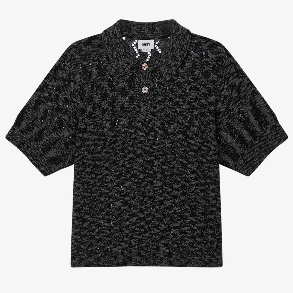 Obey Andre Polo Sweater Maille Black 151000101-blk