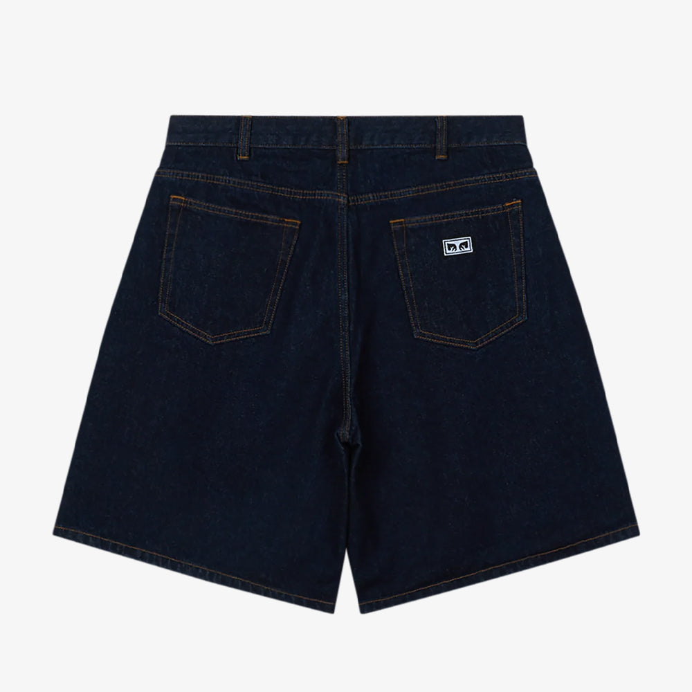 Obey Bigwig Baggy Denim Short Rinse Indigo 172100090-rid