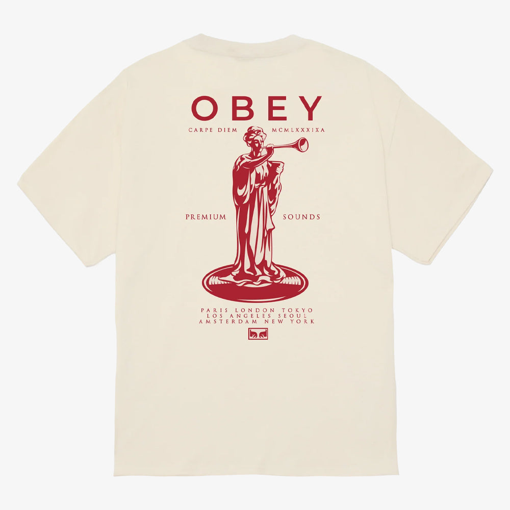 Obey Obey Premium Sounds Tshirt Cream 165264094-crm