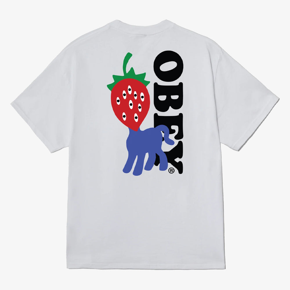 Obey Obey Stawberry Tshirt White 165264054-wht