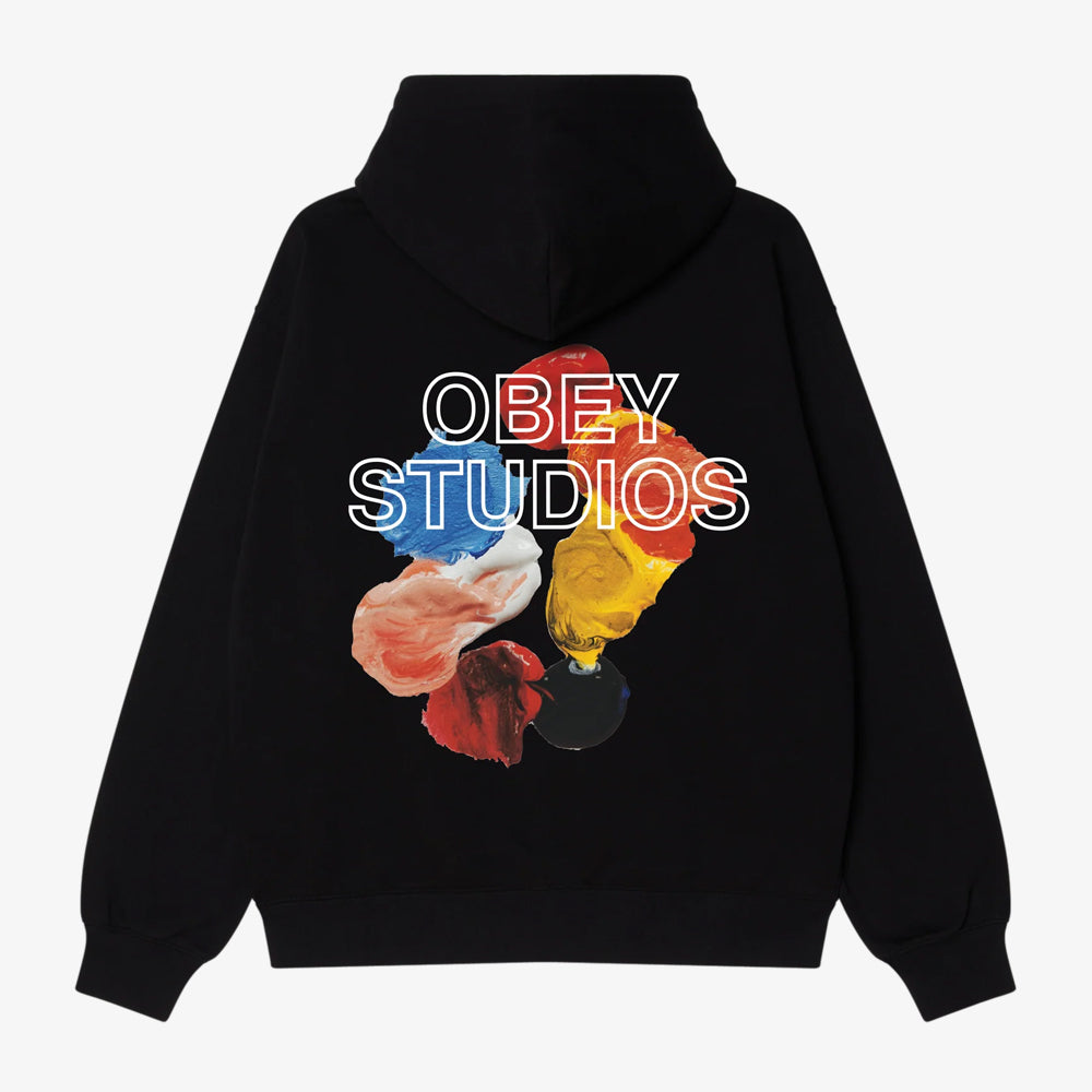 Obey Obey Studio Palette Hood Black 117464052-blk