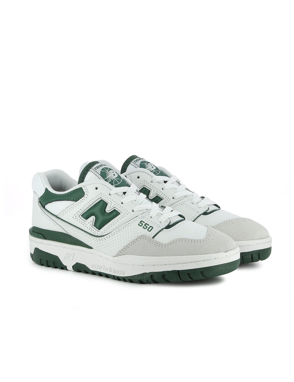 New Balance Bb550 Wt1 White Forest Green