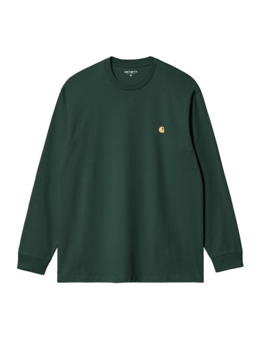 Carhartt WIP L/S Chase T-Shirt Discovery Green Gold I026392-1NV-XX