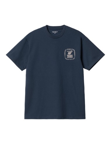 Carhartt WIP S/S Stamp State T-Shirt Blue Grey I032374-1V6-XX
