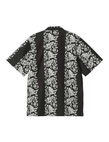 Carhartt WIP S/S Floral Shirt Floral Stripe Allover Print Black Wax I033072-27CXX