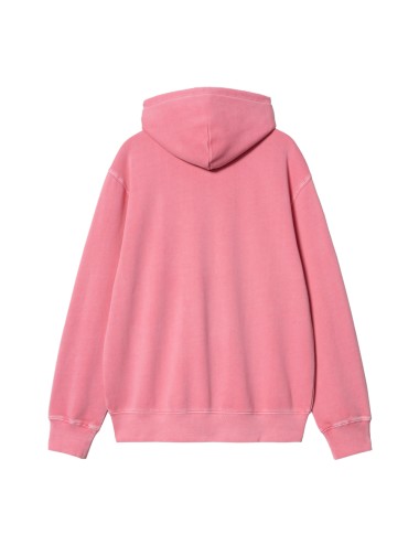 Carhartt Wip Hooded Duster Script Jacket Charm Pink Garment Dyed I033619-29P-GD
