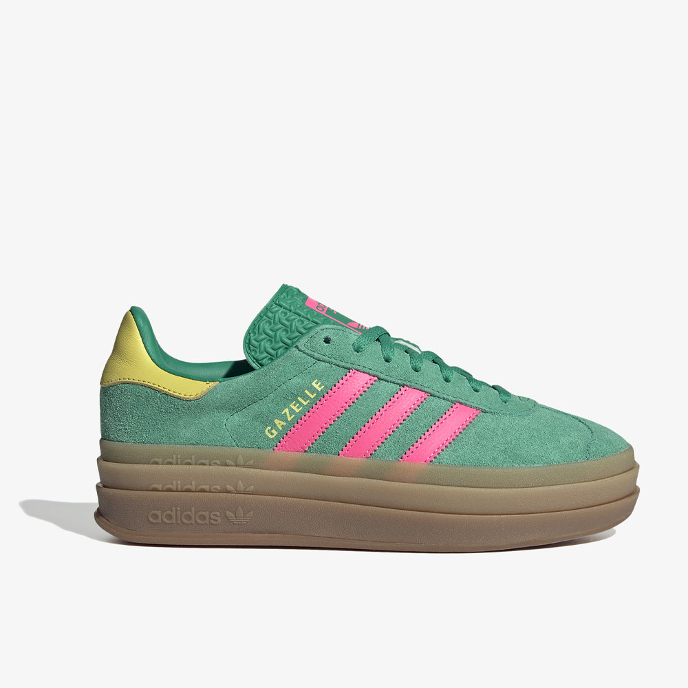 Adidas Gazelle Bold W Court Green Lucid Pink Pure Sulfur Jh9668