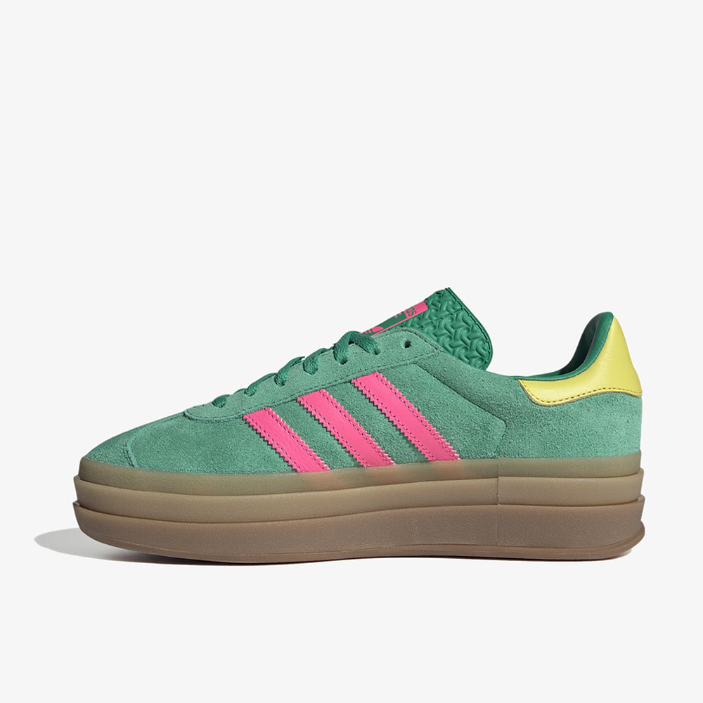 Adidas Gazelle Bold W Court Green Lucid Pink Pure Sulfur Jh9668