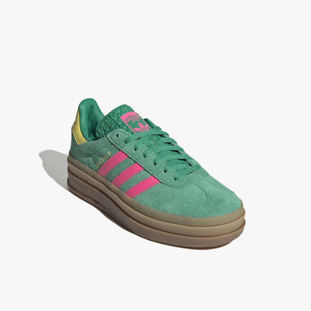 Adidas Gazelle Bold W Court Green Lucid Pink Pure Sulfur Jh9668