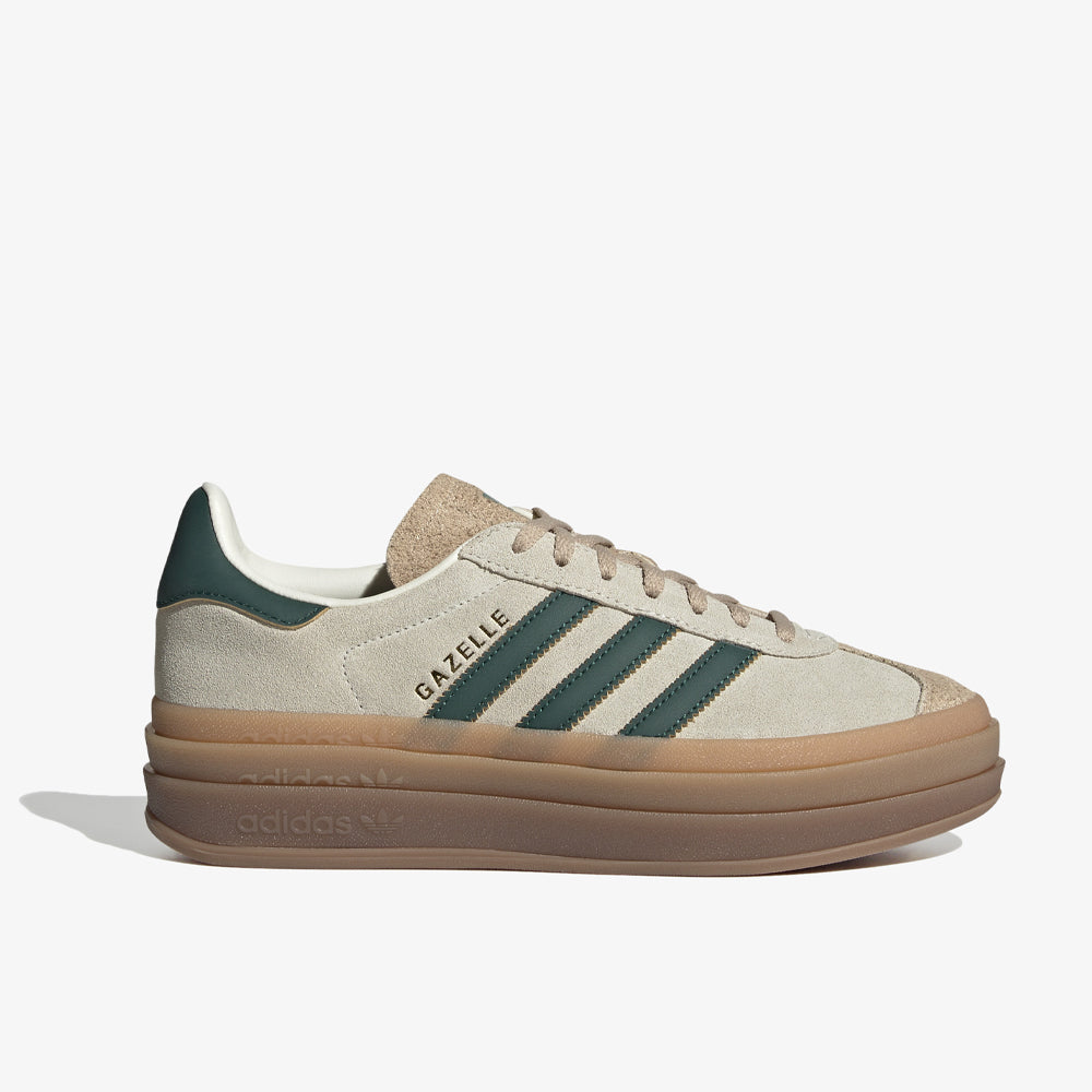 Adidas Gazelle Bold W Cream White Collegiate Green Magic Beige Id7056