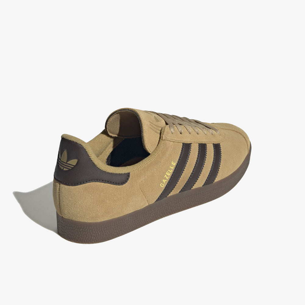 Adidas Gazelle Golden Beige Dark Brown Gold Metallic Jr6287