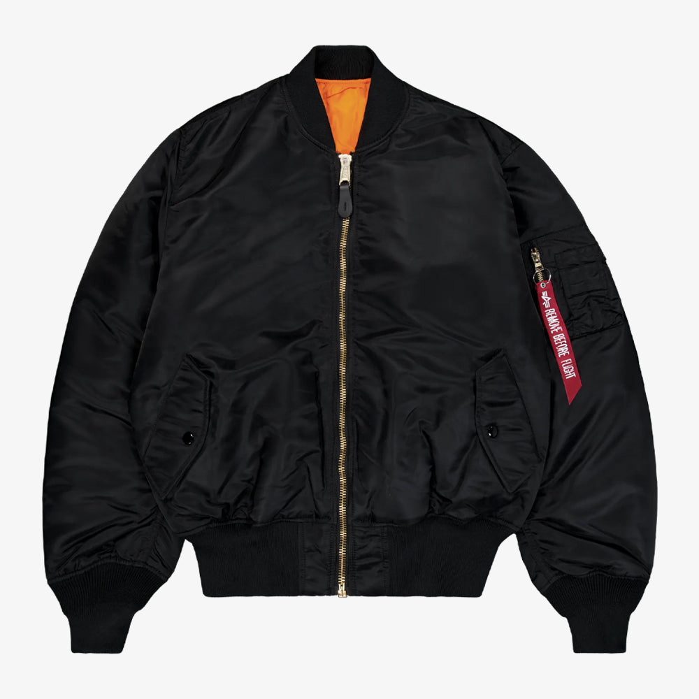 Alpha Industries Ma-1 Heritage Men Bomber Jacke Black 100101-03