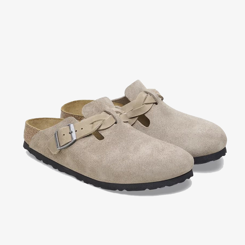 Birkenstock Boston Braided Taupe 1026667 - Street Connexion